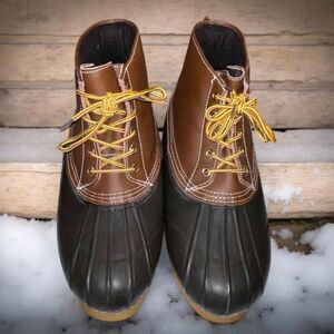 PROLINE THINSULATE 200 Gram Brown Leather Front Tie Ankle Winter Boots Size 12